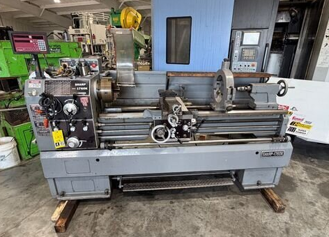 Used SHARP 1760K Gap Bed Lathe | 17" x 60" USA