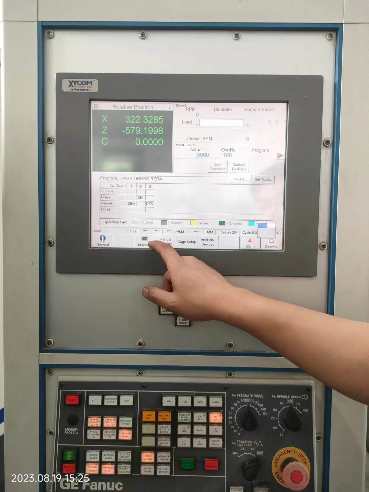 SIMMONS 2500mm CNC Cylindrical Grinder