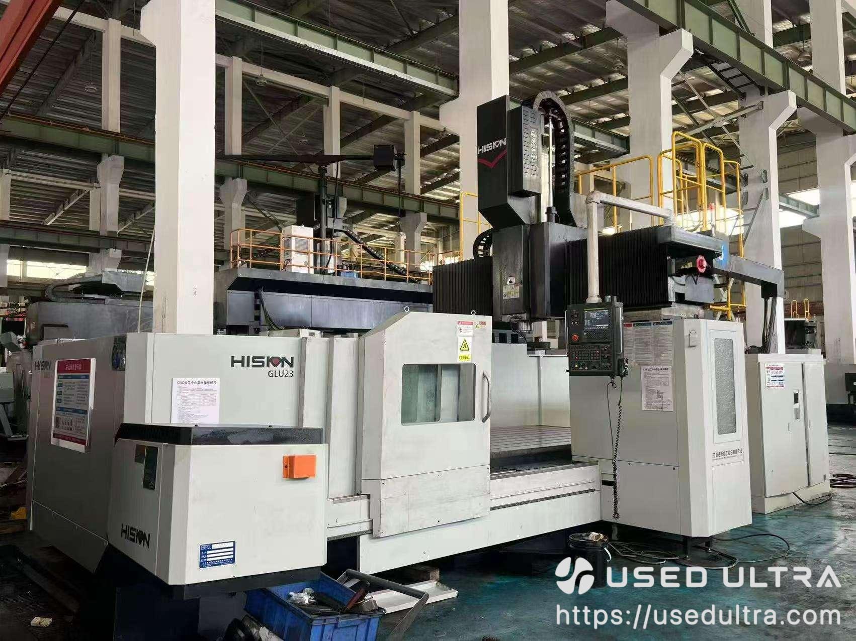 Used HISION GLU 23 CNC Gantry Machining Center FANUC