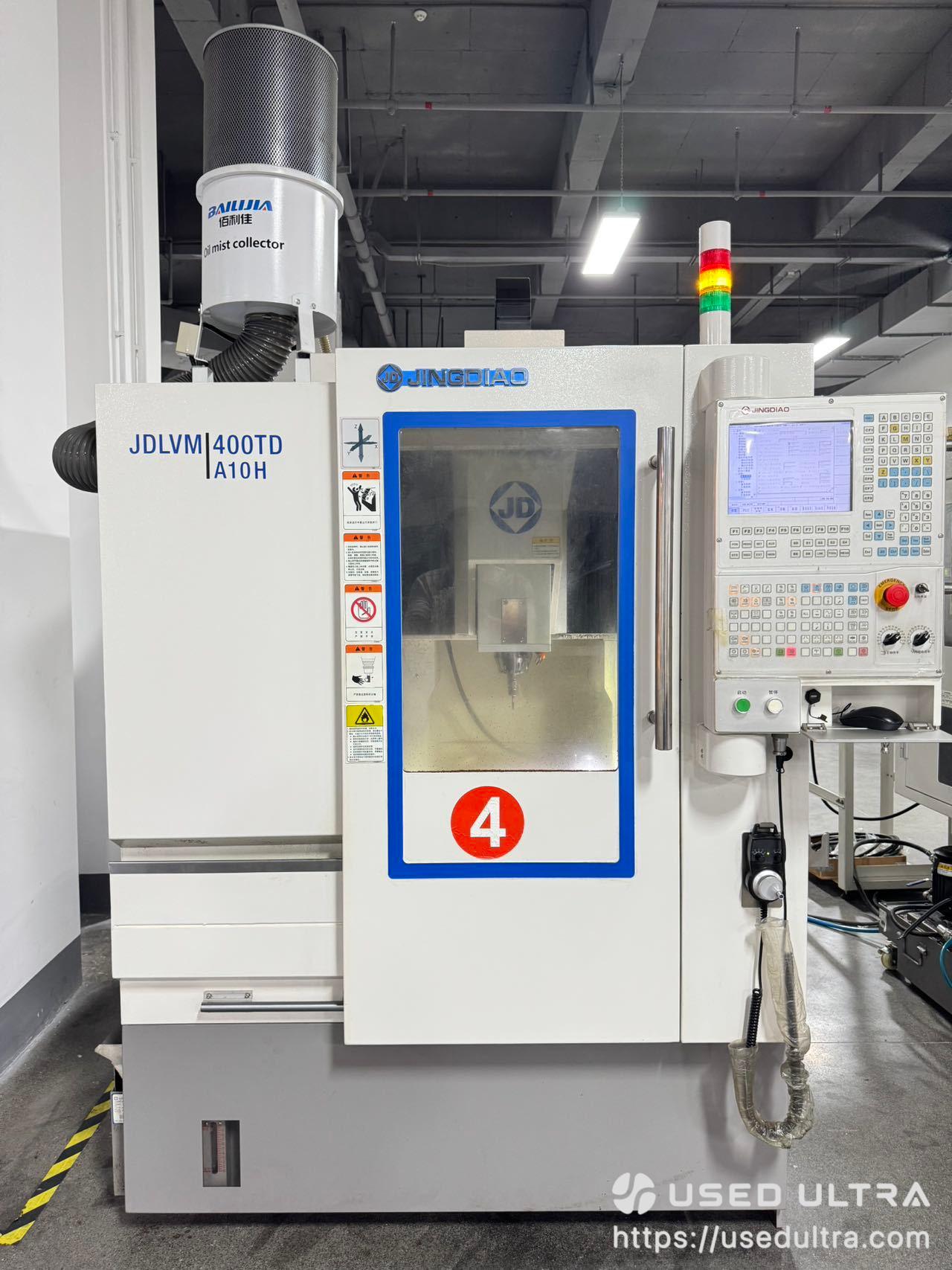 Used Jingdiao JDLVM400TD_A10H CNC Engraving Machine